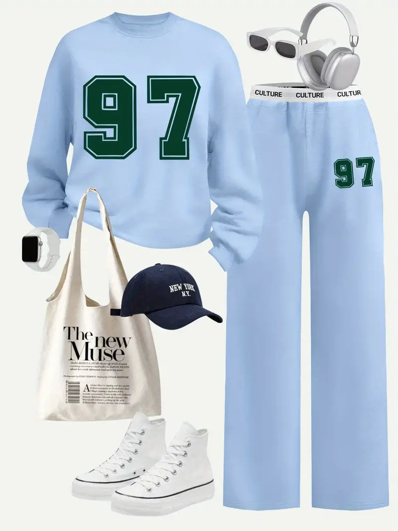 Trendy 3-Piece Fashion Outfit Set – Includes a Free Complimentary Hat! Perfect for daily wear, elevating your style easily. New arrival, stylish and practical, a great pick to upgrade your wardrobe.